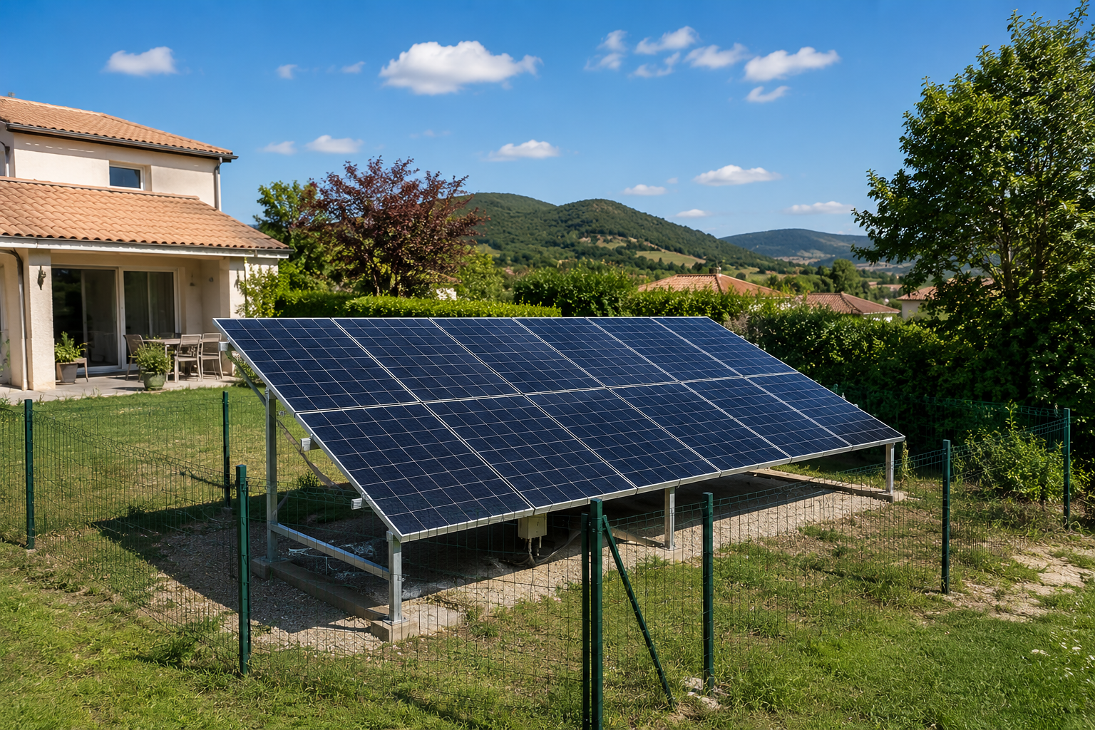 Installation photovoltaïque au sol pour particulier ALBI