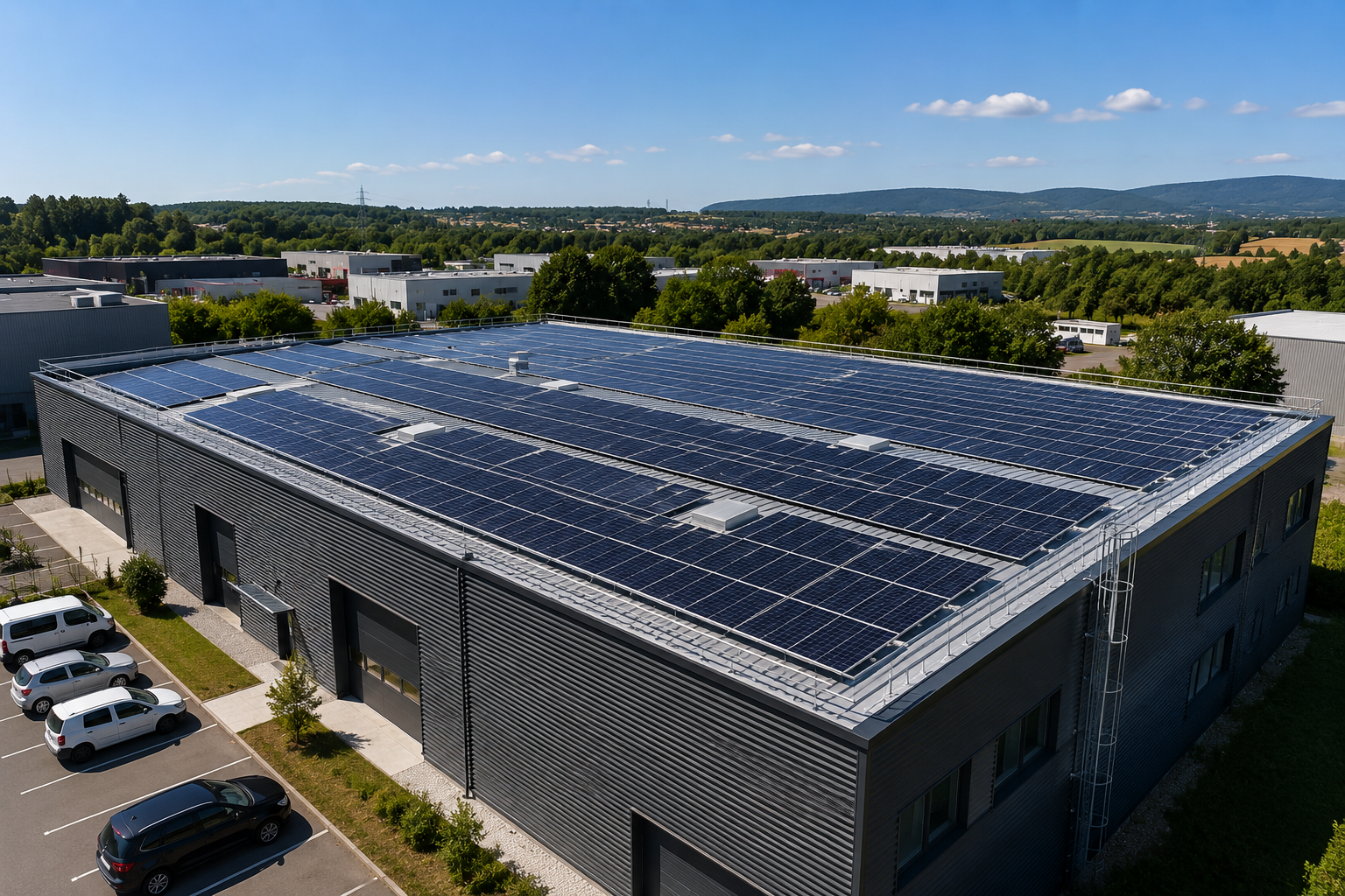 Centrale photovoltaïque sur bâtiment professionnel Tarn