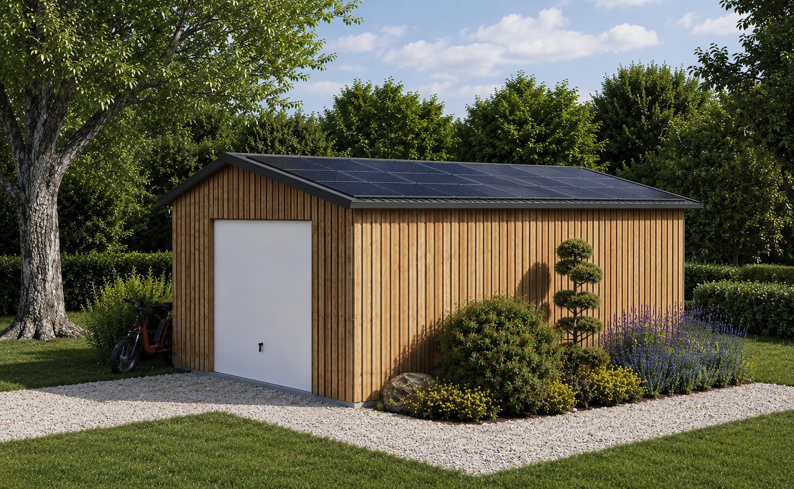 Abri photovoltaïque, carport avec panneaux solaires Albi